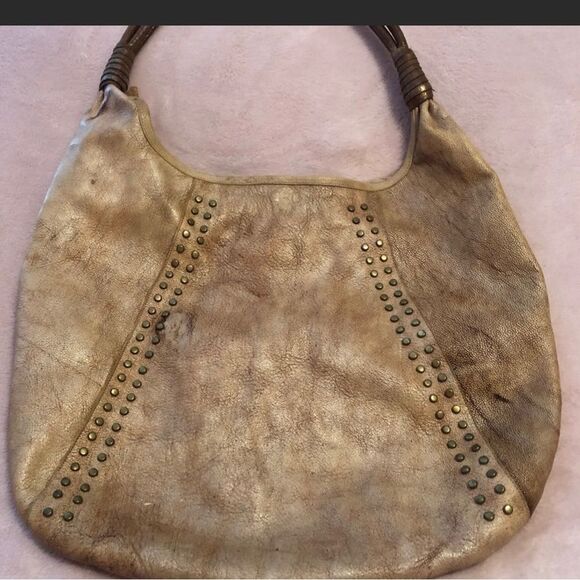 Calleen Cordero studded light tan leather handbag - Picture 3 of 5